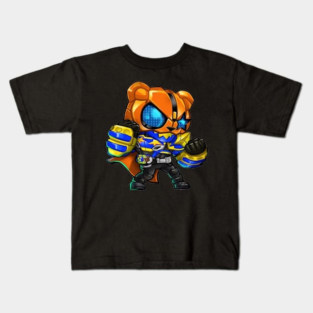 kamen rider Kids T-Shirt by mprokolo corgi